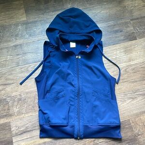 Heartsoul scrub vest w/ removable hood